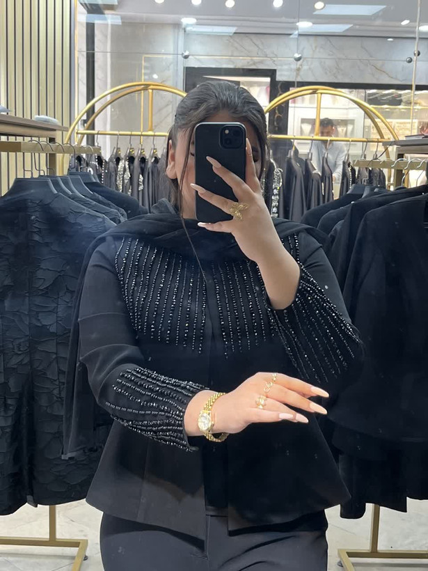 کراپ کت زنانه مجلسی مدل کریستال