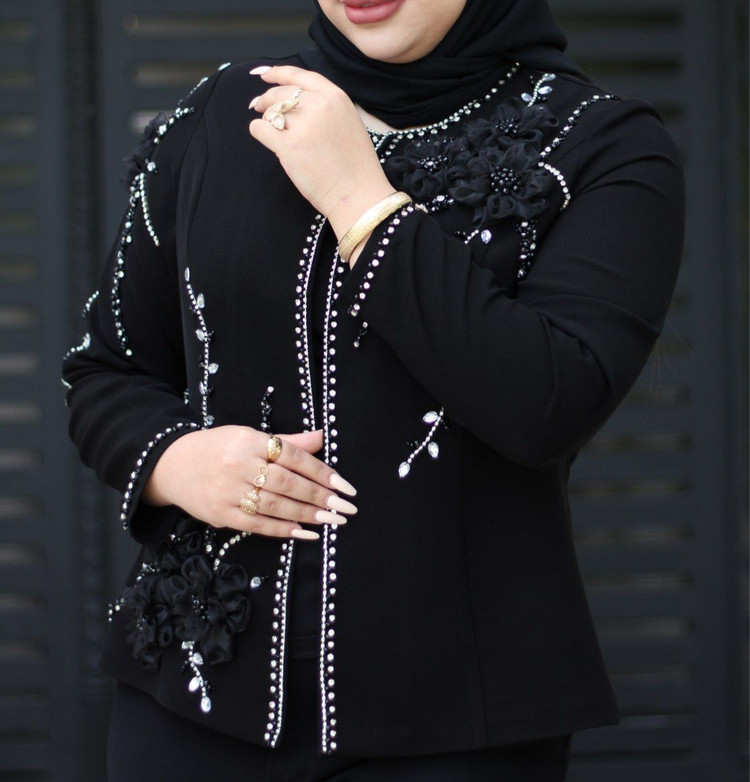 کراپ کت زنانه مجلسی مدل هلما