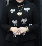 کراپ کت زنانه مجلسی مدل پاپیون