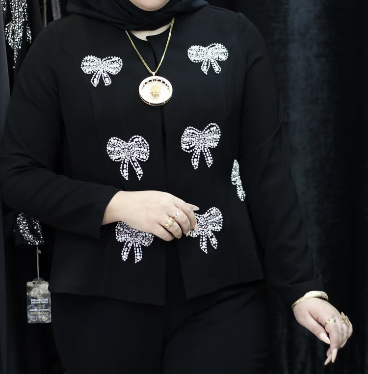 کراپ کت زنانه مجلسی مدل پاپیون