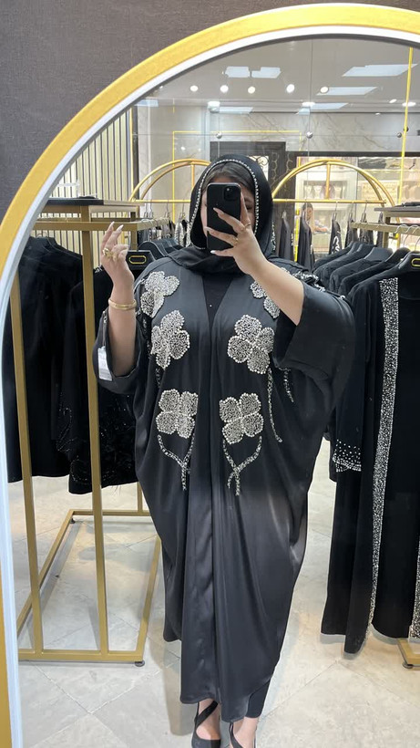 عبای مجلسی زنانه مدل 6 گل
