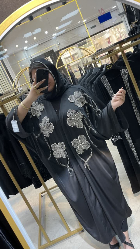 عبای مجلسی زنانه مدل 6 گل