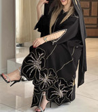 عبای مجلسی زنانه مدل گل درست vip