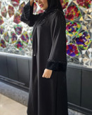 مانتو عبایی زنانه مجلسی مدل گیسو