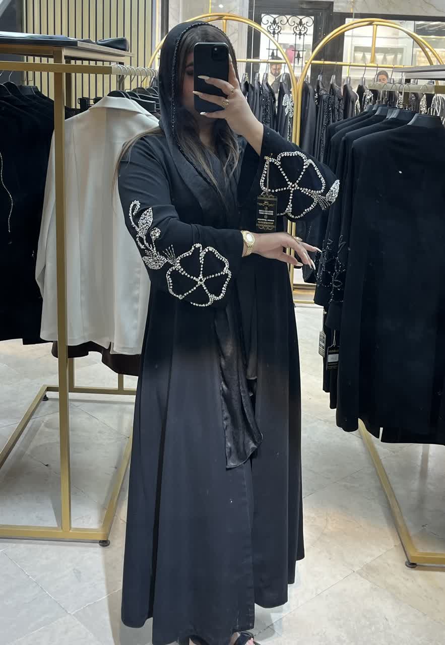 مانتو عبایی اندامی مدل گل