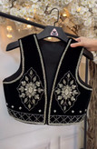وست (جلیقه) جواهر دوزی مجلسی مدل ترمه